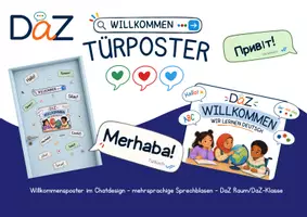 Vorschau - Poster - DaZ/DaF - Willkommen - Türposter - mehrsprachig - Seite 1