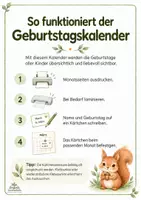 Vorschau - Poster - 🦉Waldtiere-Paket – Kindergarten-Portfolio & Geburtstagskalender | 82 Seiten - Seite 2