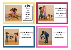 Vorschau - Stationenlernen - Schulhund-Parcours – 15 Stationskarten für Bewegung & Schulhund-AG - Seite 2