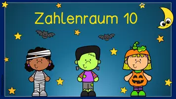 Vorschau - Präsentationen/Tafelbilder - Zahlenraum 10 | Anzahl & Mengenerfassung | Halloween | Klasse 1 | Digitale Tafelbilder - Seite 3