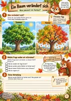 Vorschau - Arbeitsblätter - Der Herbst - Warum werden Blätter bunt? 3./4. Klasse - Seite 1