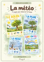 Aperçu - Affichage - La météo – 17 affichages illustrés | Questionner le monde - Page de couverture