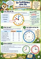 Vorschau - Arbeitsblätter - Uhrzeit - So lese ich die Uhr 2.Klasse - Seite 2