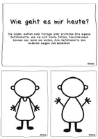Vorschau - Mal- und Bastelvorlagen - Wie geht es mir heute? Vorlagen zum Selbstgestalten - Seite 1