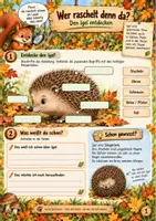 Vorschau - Arbeitsblätter - Igel im Herbst - Stupsis Wintermission 3./4.Klasse - Seite 1