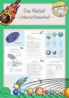 Vorschau - Stundenentwürfe - Sonnensystem Unterrichtsreihe Materialpaket - Seite 1