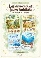 Aperçu - Affichage - Les animaux et leurs habitats – 21 affichages aquarelle - Page de couverture