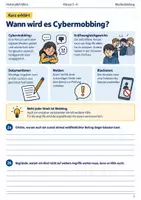 Vorschau - Arbeitsblätter - Cybermobbing und Hilfewege Arbeitsheft Klasse 5–6 - Seite 1