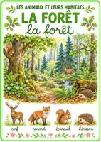 Aperçu - Affichage - Les animaux et leurs habitats – 21 affichages aquarelle - Page 1