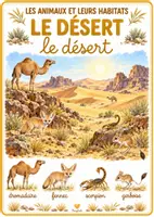 Aperçu - Affichage - Les animaux et leurs habitats – 21 affichages aquarelle - Page 3