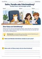 Vorschau - Arbeitsblätter - Satire und Parodie Arbeitsheft Klasse 5–6 - Deckblatt