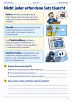 Vorschau - Arbeitsblätter - Satire und Parodie Arbeitsheft Klasse 5–6 - Seite 1