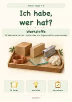 Vorschau - Spiele - Ich habe, wer hat? – Werkstoffe | Technik Klasse 7–8 - Deckblatt
