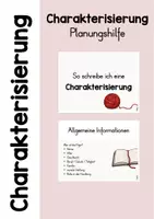 Vorschau - Arbeitsblätter - CHARAKTERISIERUNG - Materialpaket - Seite 1