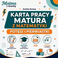 zapowiedź - Karta pracy - Potęgi i pierwiastki - matura podstawowa - obwoluta