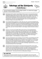 Vorschau - Arbeitsblätter - Lesen Herbst Deutsch Klasse 5 6 - Seite 3