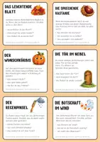Vorschau - Stationenlernen - 42 Schreibanlässe für herbstliche Geschichten - Kreatives Schreiben | Herbst Deutsch Klasse 3 & 4 - Seite 1