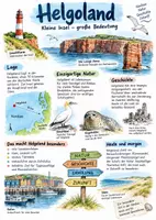 Vorschau - Arbeitsblätter - Lernplakat + Arbeitsblätter "Helgoland" + Lösung & MP3 + Mindmap + Infografik - Deckblatt