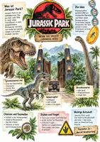 Vorschau - Arbeitsblätter - Lernplakat + Arbeitsblätter "Jurassic Park" + Lösung & MP3 + - Deckblatt
