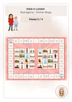 Vorschau - Unterrichtsreihen - Katie in London: Boardgame - Partner-Bingo - Deckblatt