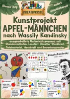 Vorschau - Stundenentwürfe - Apfelmännchen nach Kandinsky - Kreativkiste | Kunstprojekt Klasse 3/4 - Deckblatt