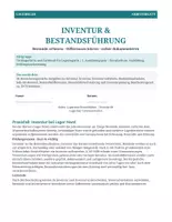 Vorschau - Arbeitsblätter - Lagerklar Praxisblätter 08 – Inventur & Bestandsführung - Deckblatt