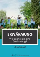 Vorschau - Arbeitsblätter - Erwärmung ⎮ Wie plane ich eine Erwärmung? (3 Differenzierungsstufen) - Deckblatt