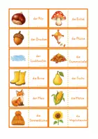 Vorschau - Spiele - Lese-Domino Herbst – Lesen und Zuordnen für Klasse 1 & 2 - Seite 2