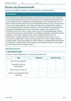 Vorschau - Arbeitsblätter - Arbeitsblatt Religion Klasse 3 – Kirche als Gemeinschaft - Deckblatt