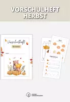 Vorschau - Arbeitsblätter - Vorschulheft Herbst | für Kindergarten & Vorschule - Deckblatt