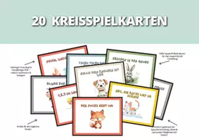 Vorschau - Bildkarten - 20 Kreisspielkarten für den Morgenkreis | Canva-Vorlage - Seite 3