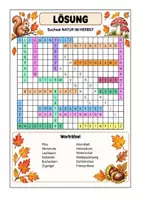 Vorschau - Arbeitsblätter - Rätsel NATUR IM HERBST Klasse 5-7 - Seite 2