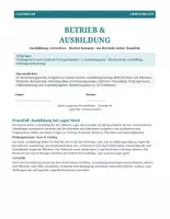 Vorschau - Arbeitsblätter - Lagerklar Praxisblätter 10 – Betrieb & Ausbildung - Deckblatt