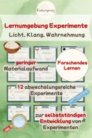 Vorschau - Stationenlernen - Experimente Grundschule: Licht, Schall & Wahrnehmung | 12 Forscherkarten für den Sachunterricht - Deckblatt