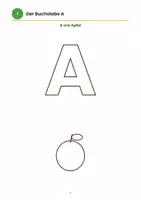 Vorschau - Arbeitsblätter - Buchstaben zum Anmalen - Seite 3