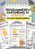 Vorschau - Arbeitsblätter - Einführung in das Programmieren mit Scratch - Deckblatt