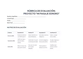 Vista previa - Unidades / Secuencias / Situaciones de Aprendizaje - ABP | Mi Paisaje Sonoro | Proyecto Completo - página 1