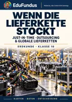 Vorschau - Stundenentwürfe - Globale Lieferketten: Just-in-time & Outsourcing | Erdkunde 10 - Deckblatt