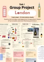 Vorschau - Arbeitsblätter - Sek 1 Group Work London - Deckblatt