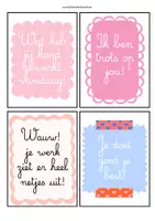 Voorbeeld - Complimentenkaartjes - Voorblad