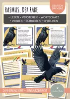 Vorschau - Arbeitsblätter - Rasmus, der Rabe – Lesen & Verstehen - Deckblatt