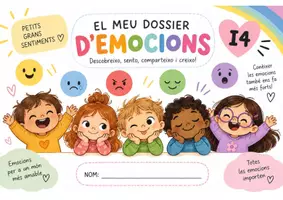 Vista previa - Hojas de trabajo - EMOCIONS I4 Dossier de 10 fitxes per treballar les emocions a Infantil - Portada
