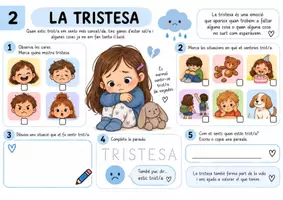 Vista previa - Hojas de trabajo - EMOCIONS I4 Dossier de 10 fitxes per treballar les emocions a Infantil - página 2