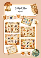 Vorschau - Spiele - Bilderlotto Herbst / Herbst Lotto - Deckblatt