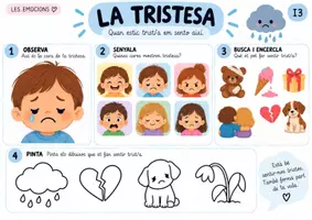 Vista previa - Hojas de trabajo - Les meves emocions 💛💙❤️ Dossier d’educació emocional d’I3, I4 i I5 - página 3