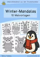 Vorschau - Mal- und Bastelvorlagen - Malvorlagen im Mandala-Stil zu allen Jahreszeiten - Seite 1