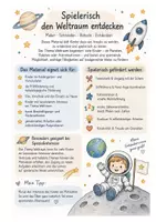 Vorschau - Arbeitsblätter - Ausmalbilder Set Weltraum für Kinder - Seite 1