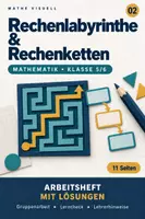 Vorschau - Unterrichtsreihen - Rechenlabyrinthe & Rechenketten | Mathematik Klasse 5/6 | Arbeitsheft mit Lösungen - Deckblatt