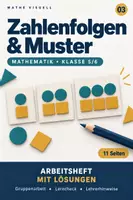 Vorschau - Unterrichtsreihen - Zahlenfolgen & Muster | Mathematik Klasse 5/6 | Arbeitsheft mit Lösungen - Deckblatt