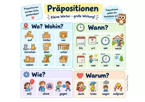 Vorschau - Poster - Präpositionen - kleine Wörter, große Wirkung! Merklätter - Seite 2
